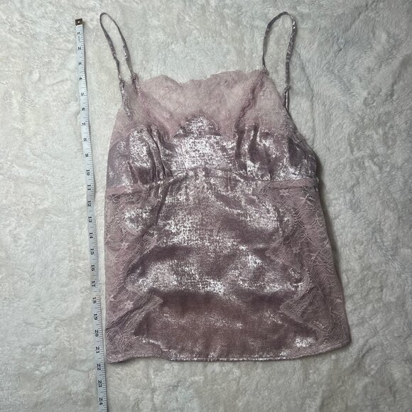 Intimately FP Lilac Velvet Lace Cami Tank Top – Women’s XS NWT - Picture 6 of 6
